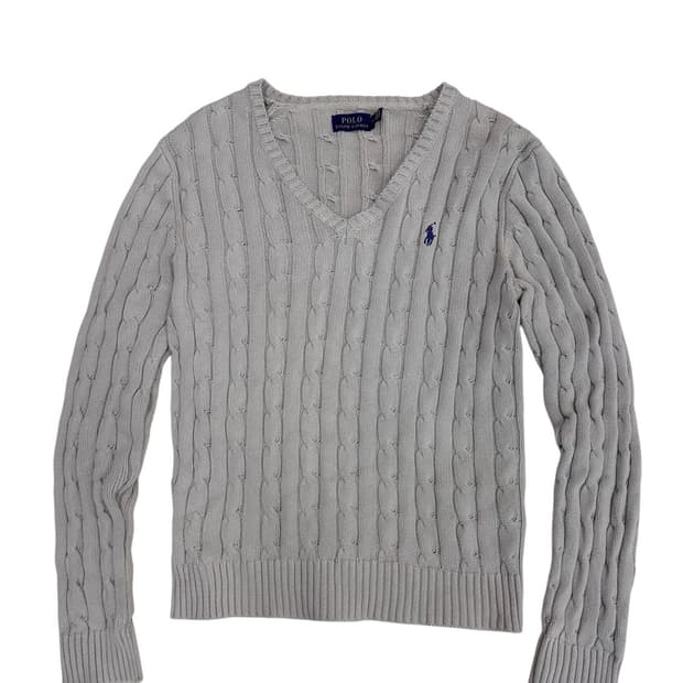 폴로 케이블 니트 웜그레이 (M) 