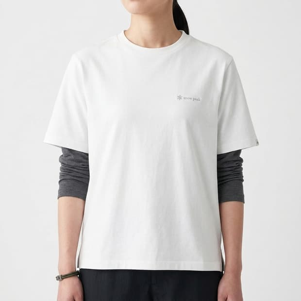 ​스노우피크 여성 클래식 우븐 티셔츠 화이트 90(M)