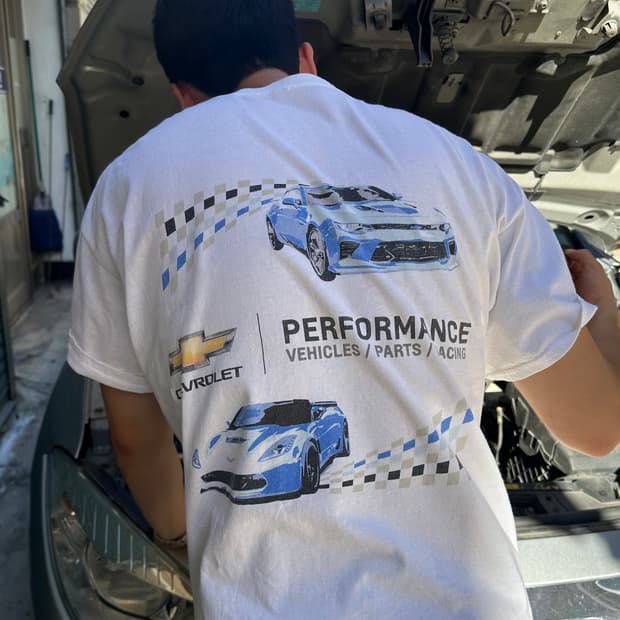 Chevrolet performance logo print T-shirt