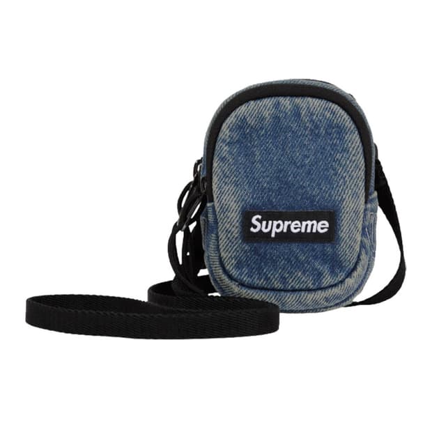 슈프림 데님 미니 유틸리티 백 워시드 인디고