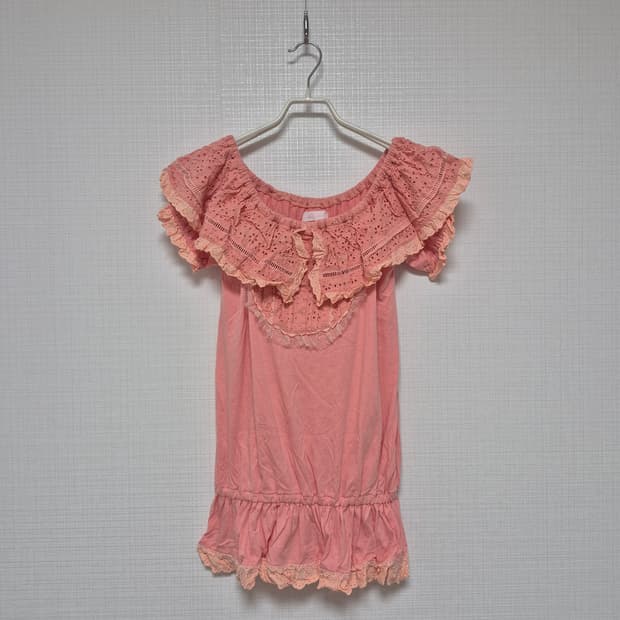 리즈리사 초고전템 라떼갸루 펀칭후릴 탑 사몬핑크