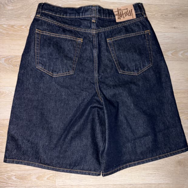 스투시 빅 데님 올 쇼츠 린스드 인디고