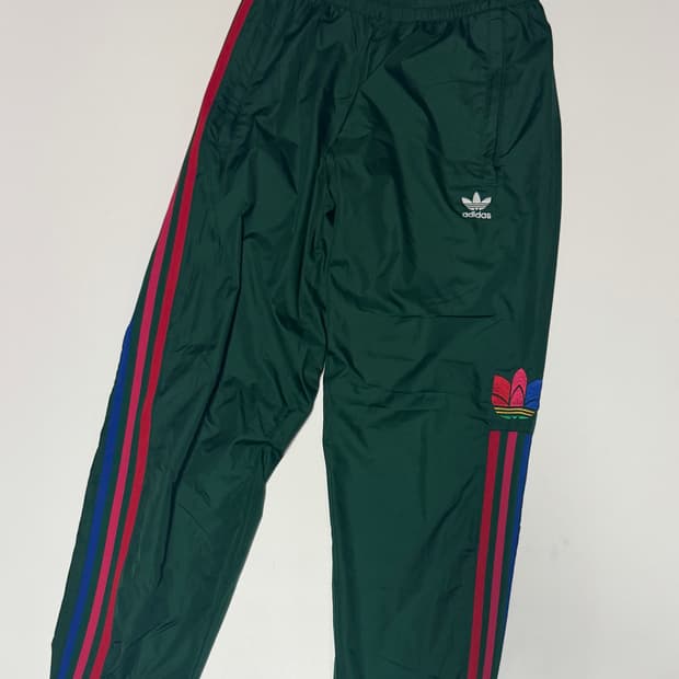 여성 아디다스 트레포일 우븐 조거펜츠 그린 s
