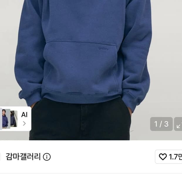 감마갤러리 블랙 후드티