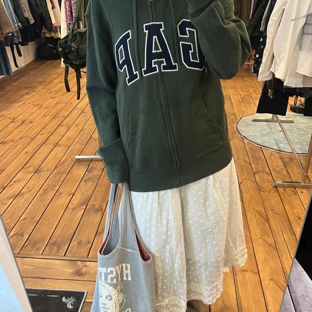 GAP 카키 후드집업