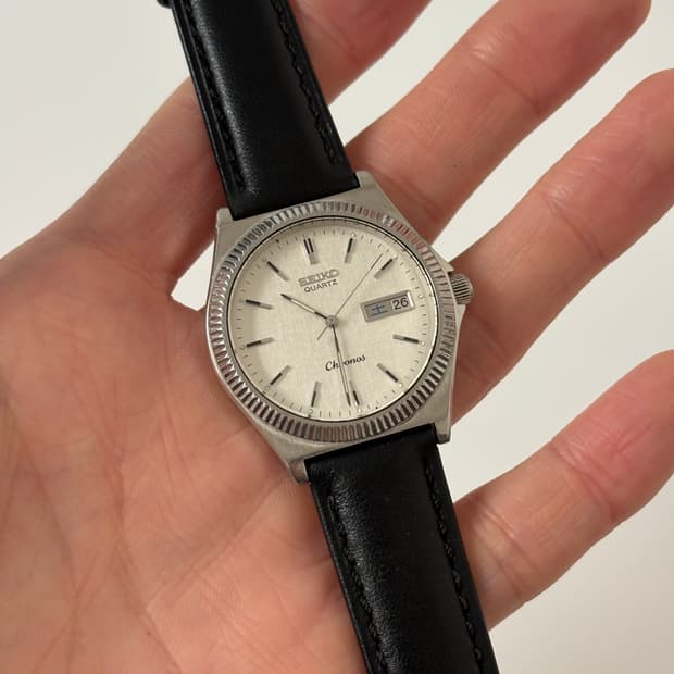 1980s Chorons Bokashi Dial Silver Quartz