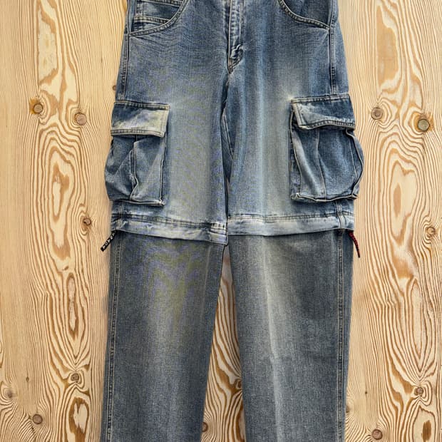 루츠 컨버터블 데님 카고팬츠