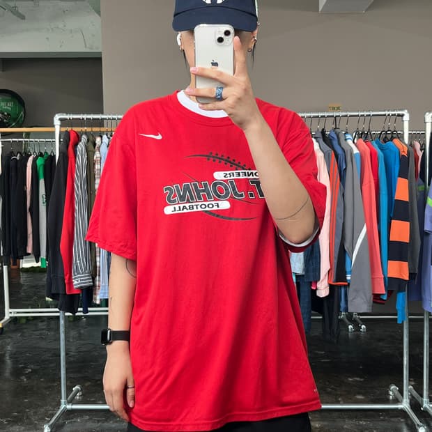 나이키 풋볼 프린팅 반팔 티셔츠