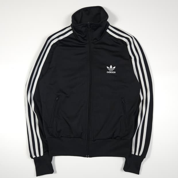 아디다스 파이어버드 빅로고 트랙탑 블랙