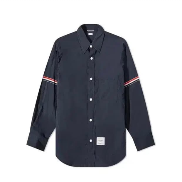 톰브라운 암밴딩 나일론 셔츠 자켓 네이비 3