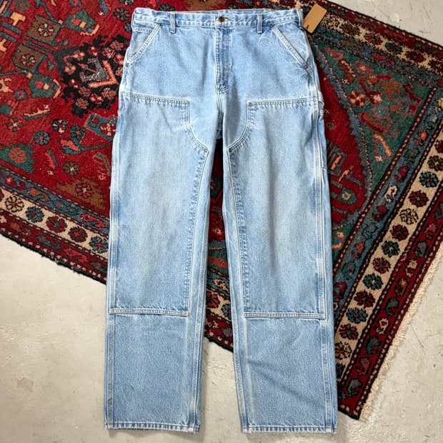 OG 칼하트 데님 더블니 칼하트 워크팬츠 썩블니