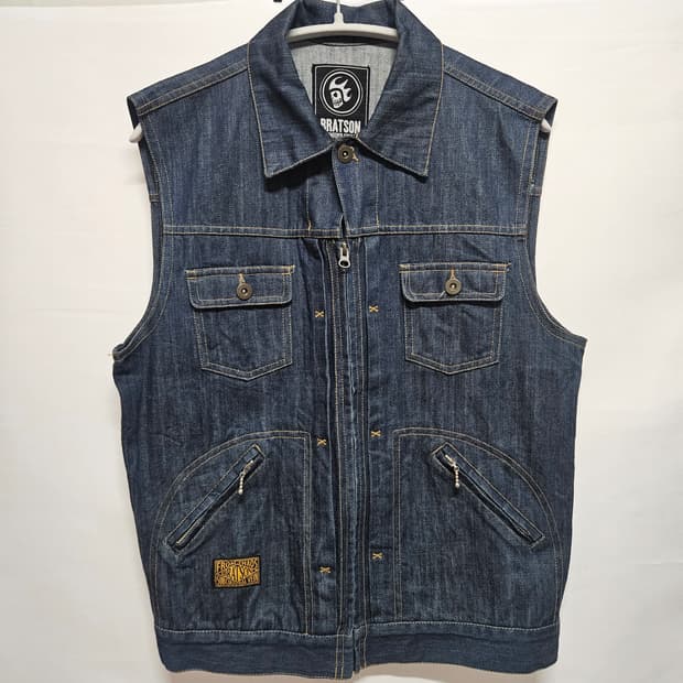 브랫슨 라이더 아메카지 베스트 데님 자켓 L