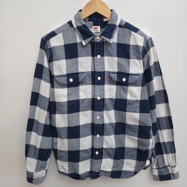 [M] 리바이스 체크 셔츠
