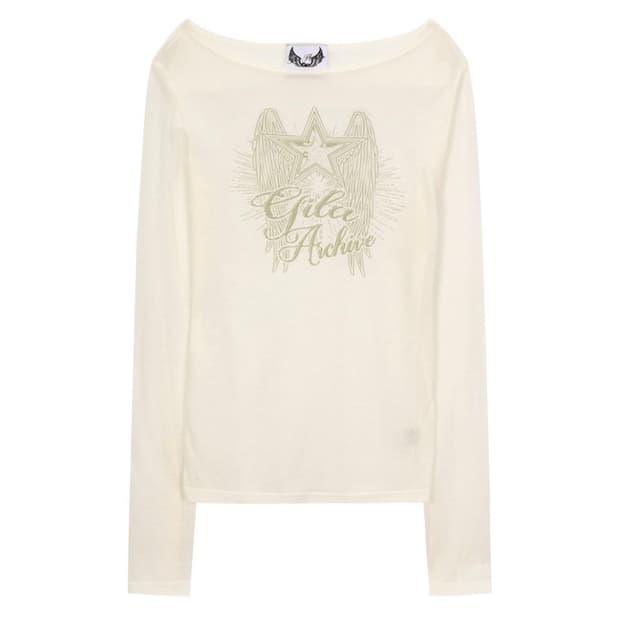 길라아카이브 롱슬리브 Star Wing Sheer Long Sleeve