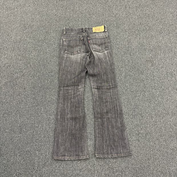 27) 리바이스 526 그레이 흑청 부츠컷 데님팬츠
