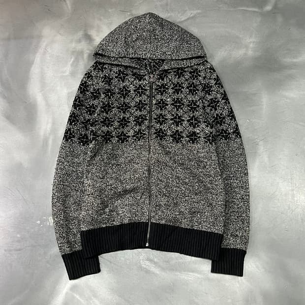  갭 노르딕 니트 후드 집업 y15535