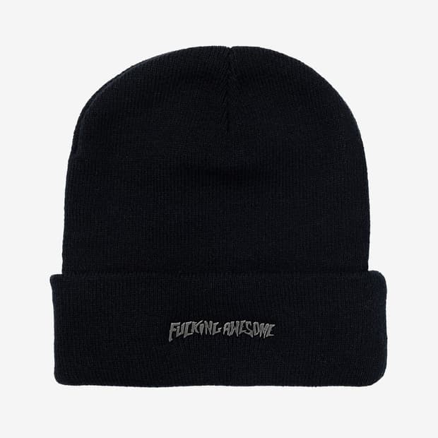 퍼킹어썸 메탈 로고 커프 비니