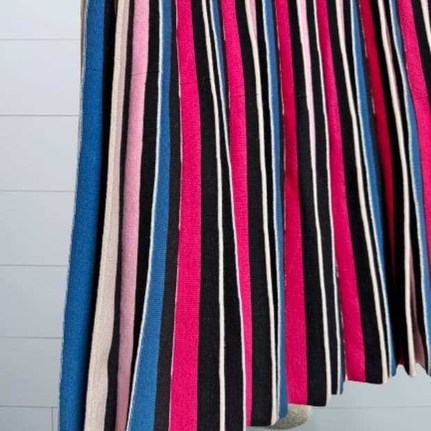 레니본 멀티 니트 스커트