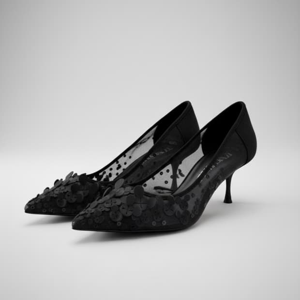 39/ 자라 zara 미키마우스 모티브 힐 구두 