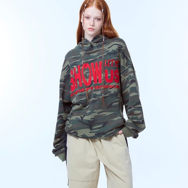 러브이즈트루 카모 후드 (free)