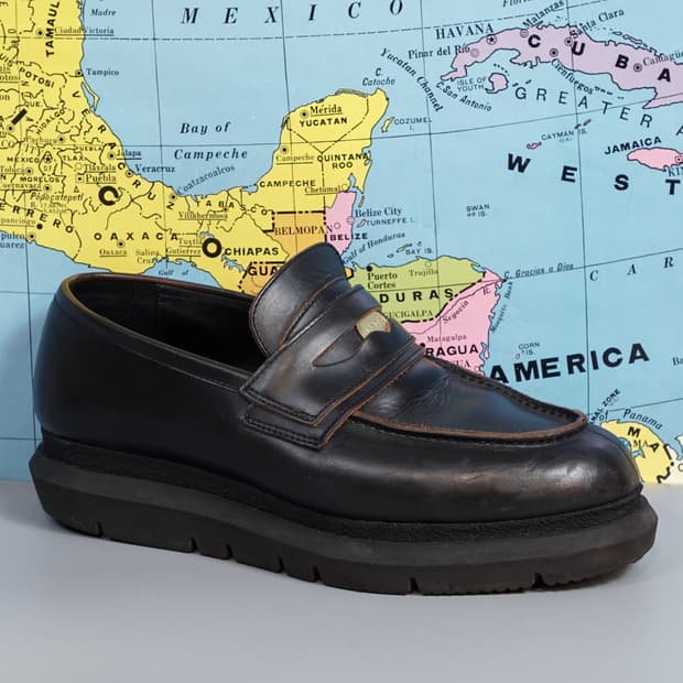 사카이 레더 더블 페니로퍼