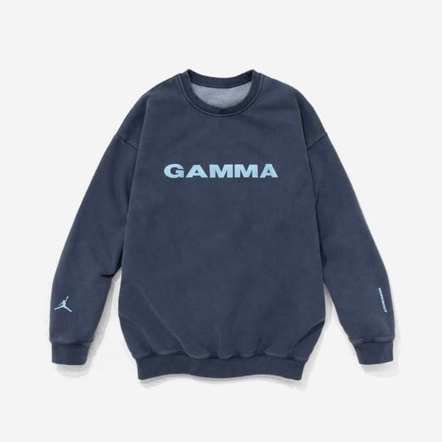 L) 조던11 감마블루 맨투맨 스웻셔츠 웍스아웃