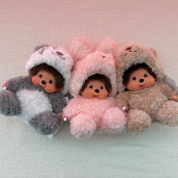 애니멀 몬치치 팬더,토끼,곰 3종 세트