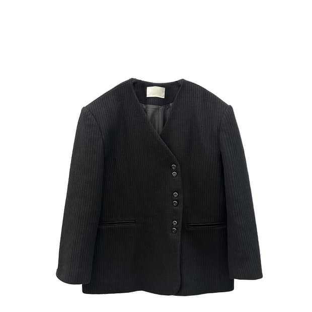 구해요) 우화  DADDY WOOL TWO BUTTON JK 블랙