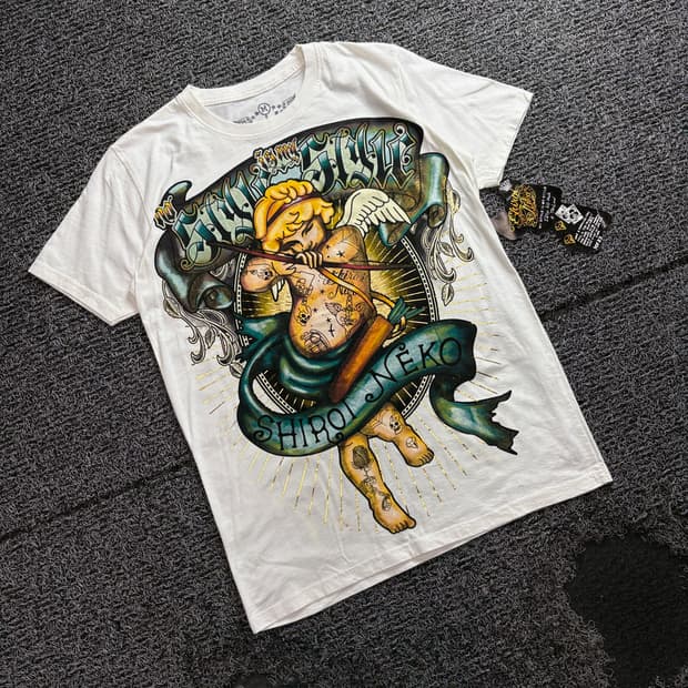 빈티지 아카이브 치카노 그래픽 올드스쿨 반팔티 4193