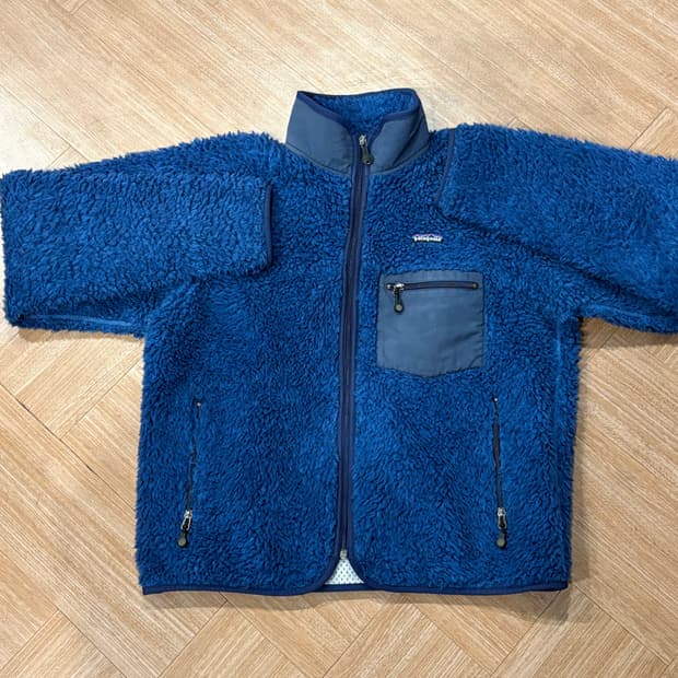 [M] USA 파타고니아 딥파일 후리스 가디건 자켓 네이비 플리스