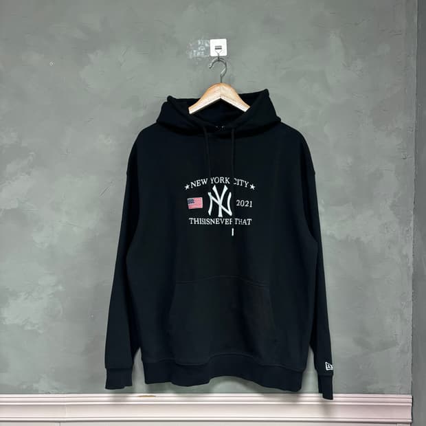 디스이즈네버댓 뉴에라 콜라보 뉴욕 후드 블랙
