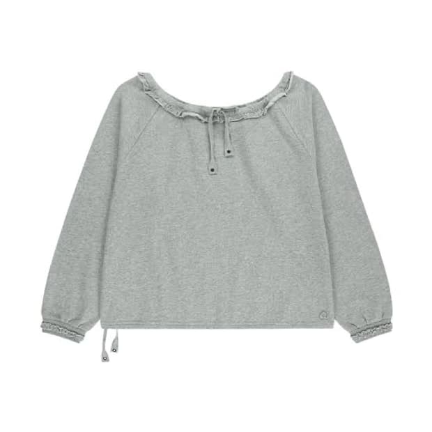 (1/새상품) 코이세이오 드로스트링 롱 슬리브 멜란지 그레이