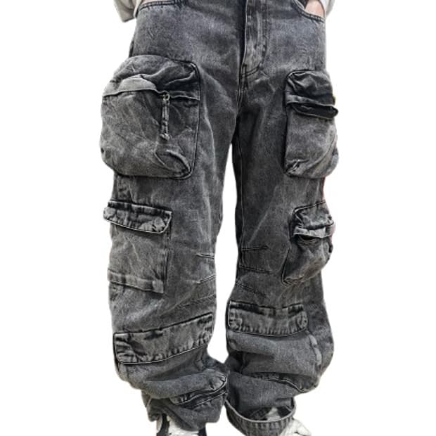 자라 워싱 포켓 카고 데님 팬츠 (40사이즈 30-32 추천)