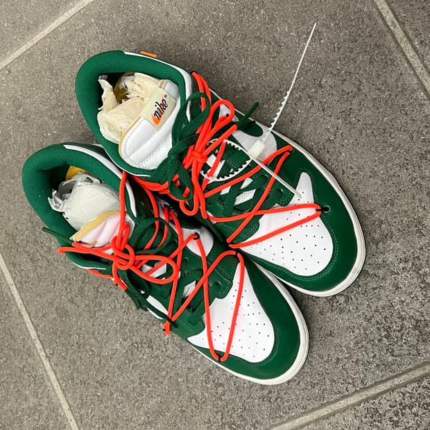 오프화이트 덩크 파인 그린