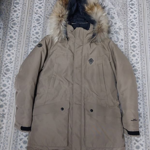 코오롱 스포츠 고어윈드스토퍼 후드 패딩 95