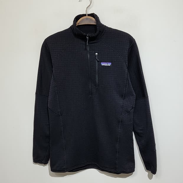 (M) 파타고니아 반집업 티셔츠 블랙 기모 긴팔티 등산복 