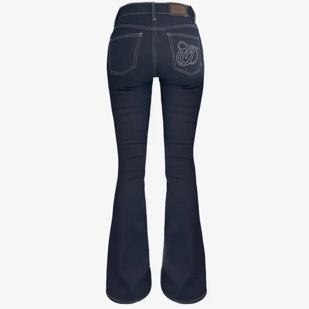 [1] 오도어 빈티지 로우진 부츠컷 생지 데님 팬츠