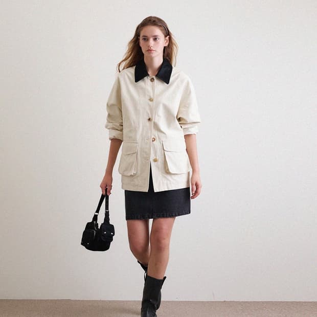 Hane 하네 리파인 초어 코튼 자켓 M