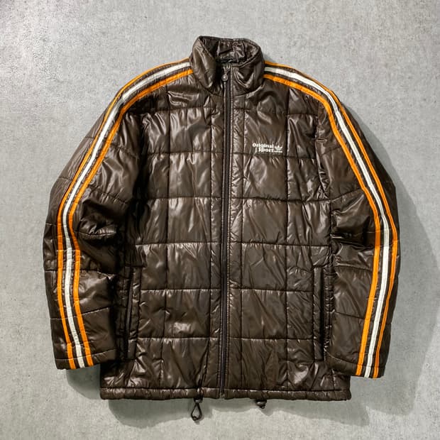 [L] 00s Adidas 아디다스 브라운 경량패딩 자켓