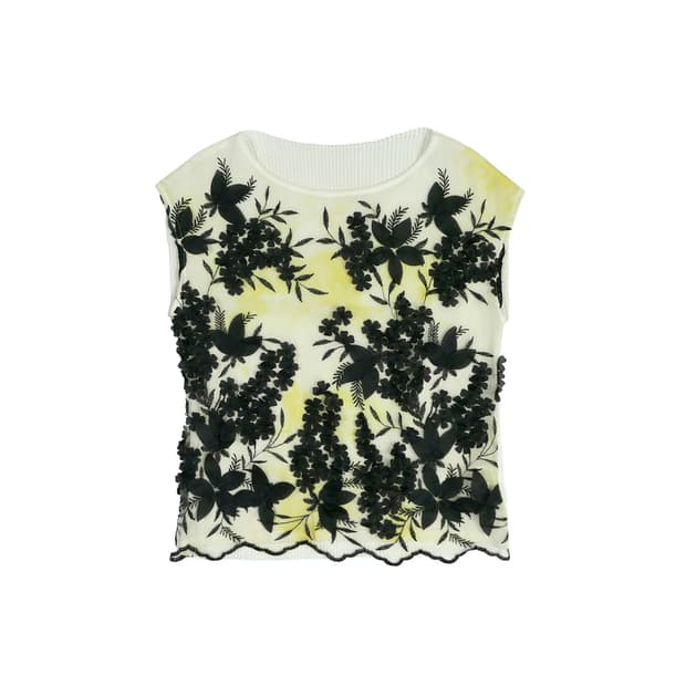 Specchio floral pleated blouse