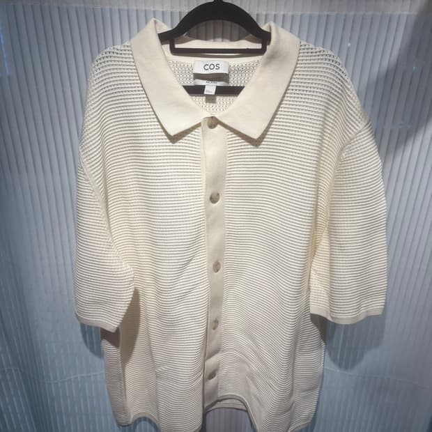 COS 코스 반팔 니트셔츠 xl