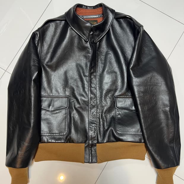 택포80)아카펠라클로딩 Lot.117 A-2자켓 44 신키 홀스하이드