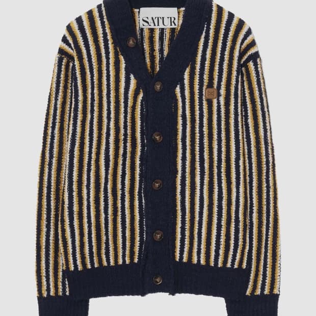 세터 파로 스트라이프 가디건 XL