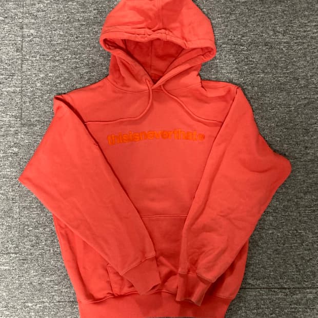 디스이즈네버댓 오렌지색 후드티 M
