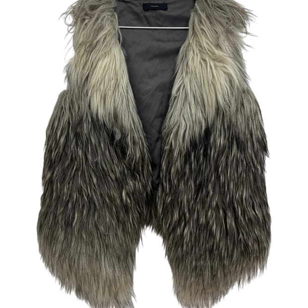 Diesel faux fur vest