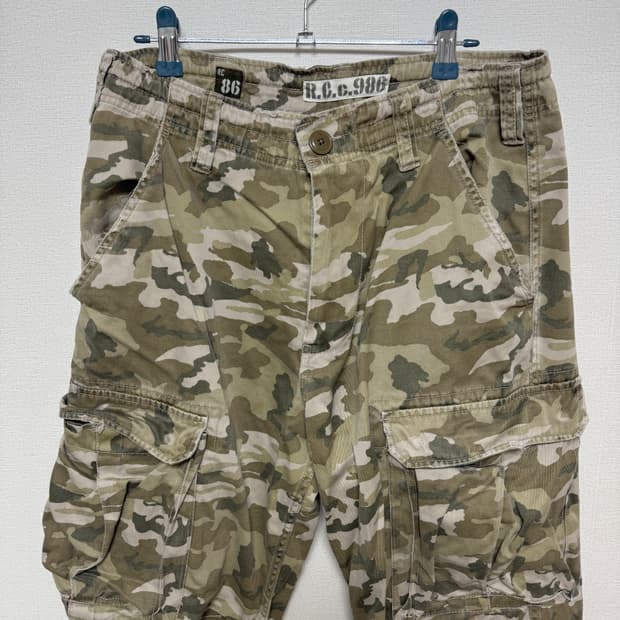 빈티지 R.C.c.986 카고 바지 밀리터리