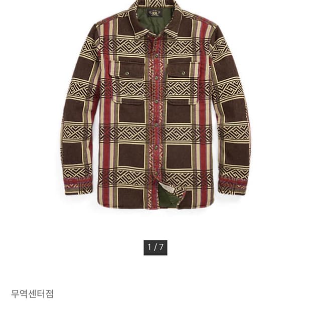 rrl자카드 오버셔츠 M사이즈 새상품 팝니다.