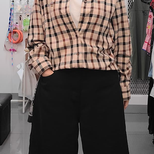 닥스 체크셔츠 