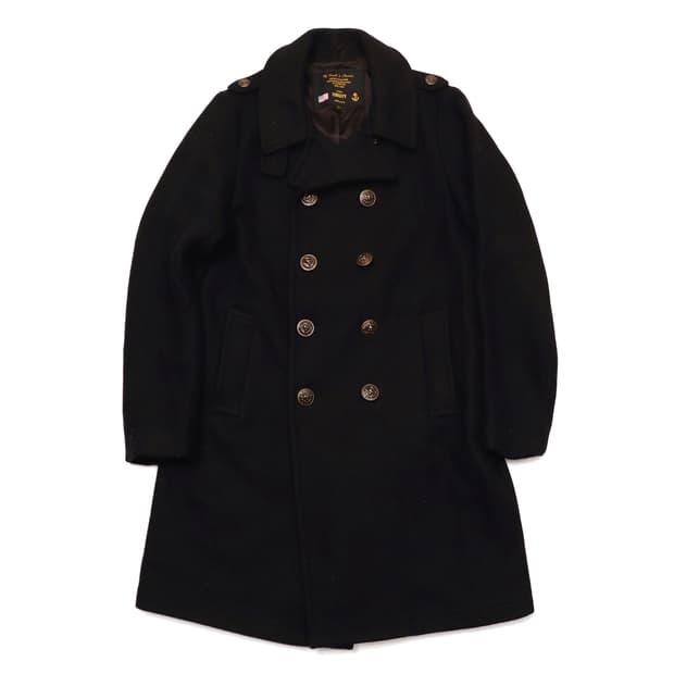 gerald & stewart USA Made 블랙 해군 더플 코트