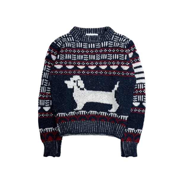 톰 브라운 독 인타르시아 니트 스웨터